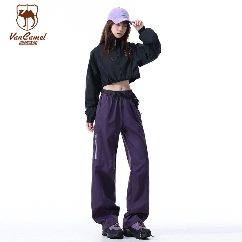 VANCAMEL/西域骆驼工装裤显瘦辣妹微弹力户外休闲裤BJY8529