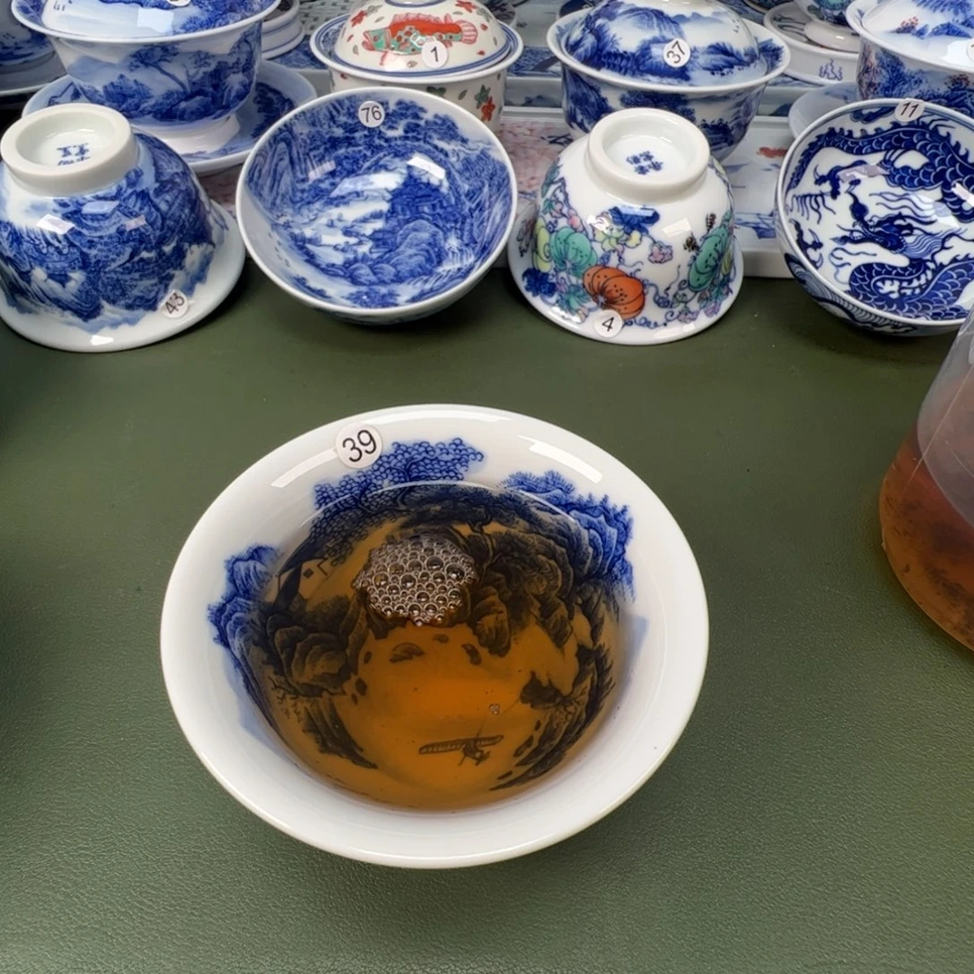 景德镇纯手工纯手绘茶具木木39