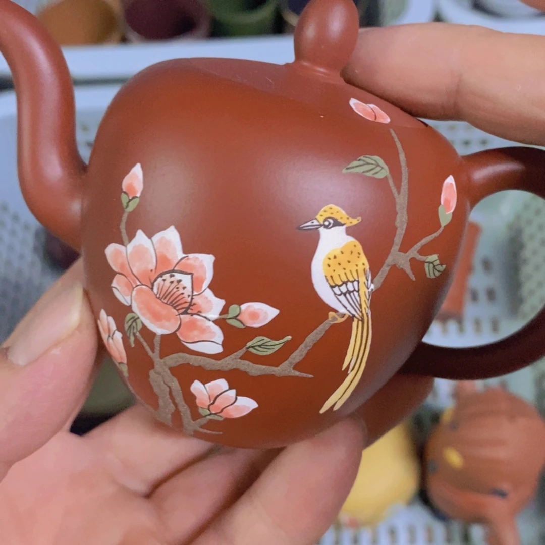 茶杯绿泥紫砂紫砂