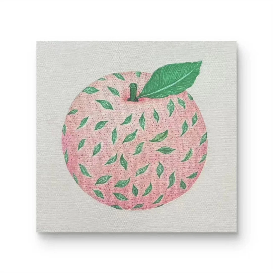 【苹苹安安2】 孤品“25*25” No.113纯手绘挂画