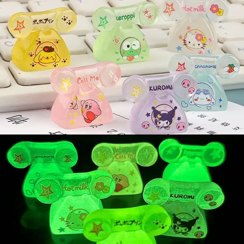 夜光立体电话 diy树脂饰品配件儿童玩具手机壳挂件摆件材料