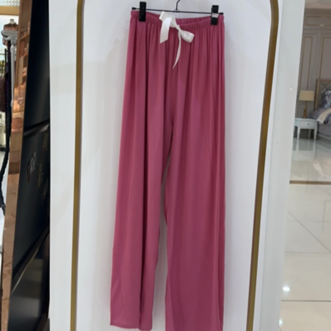 女士高腰垂感阔腿裤春夏大码宽松直筒长裤休闲百搭