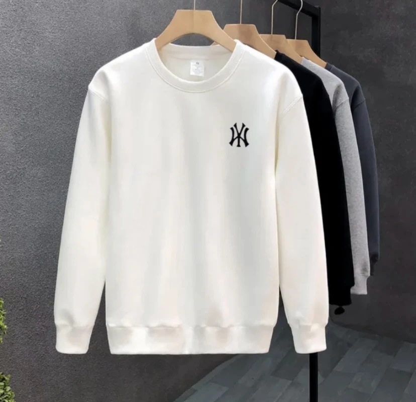 【品牌正品】万达专柜秋季华棉卫衣简约圆领款-黑白-WY