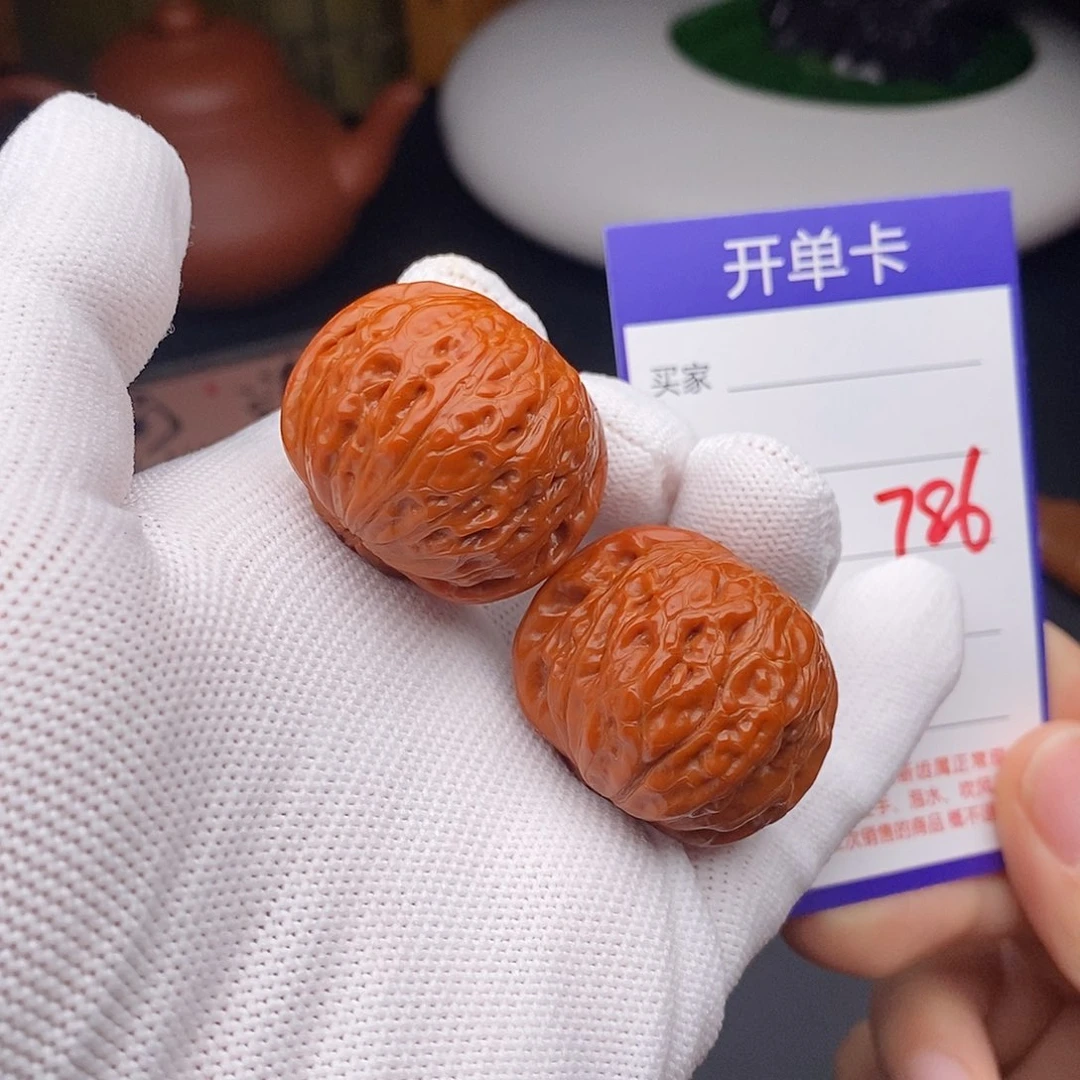 文玩核桃把件34铁锤786