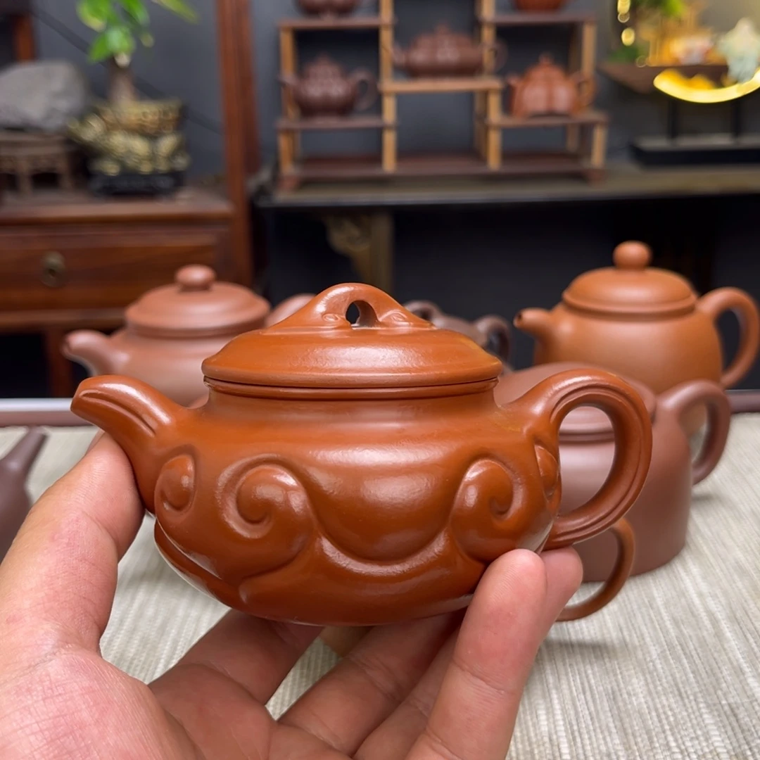 茶壶朱泥远**清容量220毫升