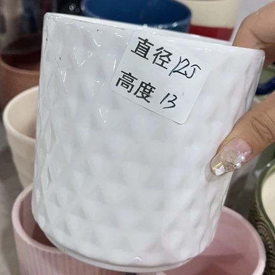 多肉绿植陶瓷花盆9.9包邮，有孔