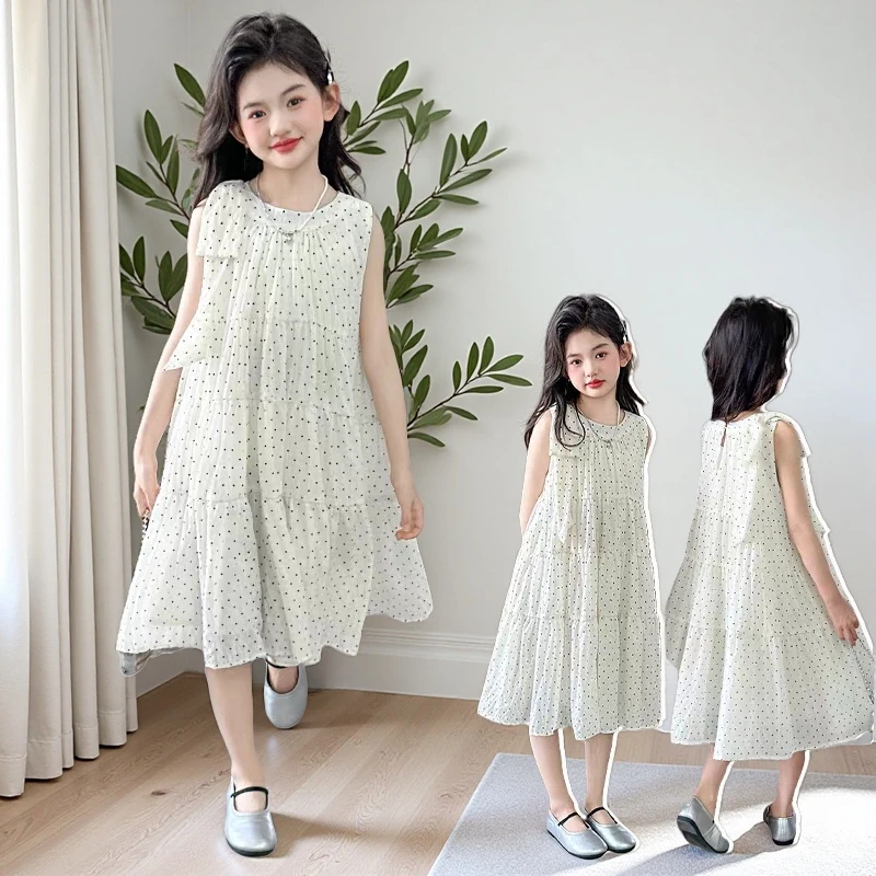 女童公主裙2025夏装连衣裙新款儿童公主洋气中大童女孩夏季裙子潮
