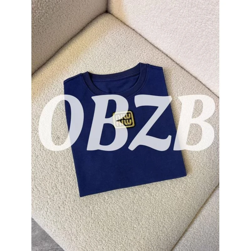 OBZB【M蓝色短袖】舒适百搭新款内搭外搭女款5041