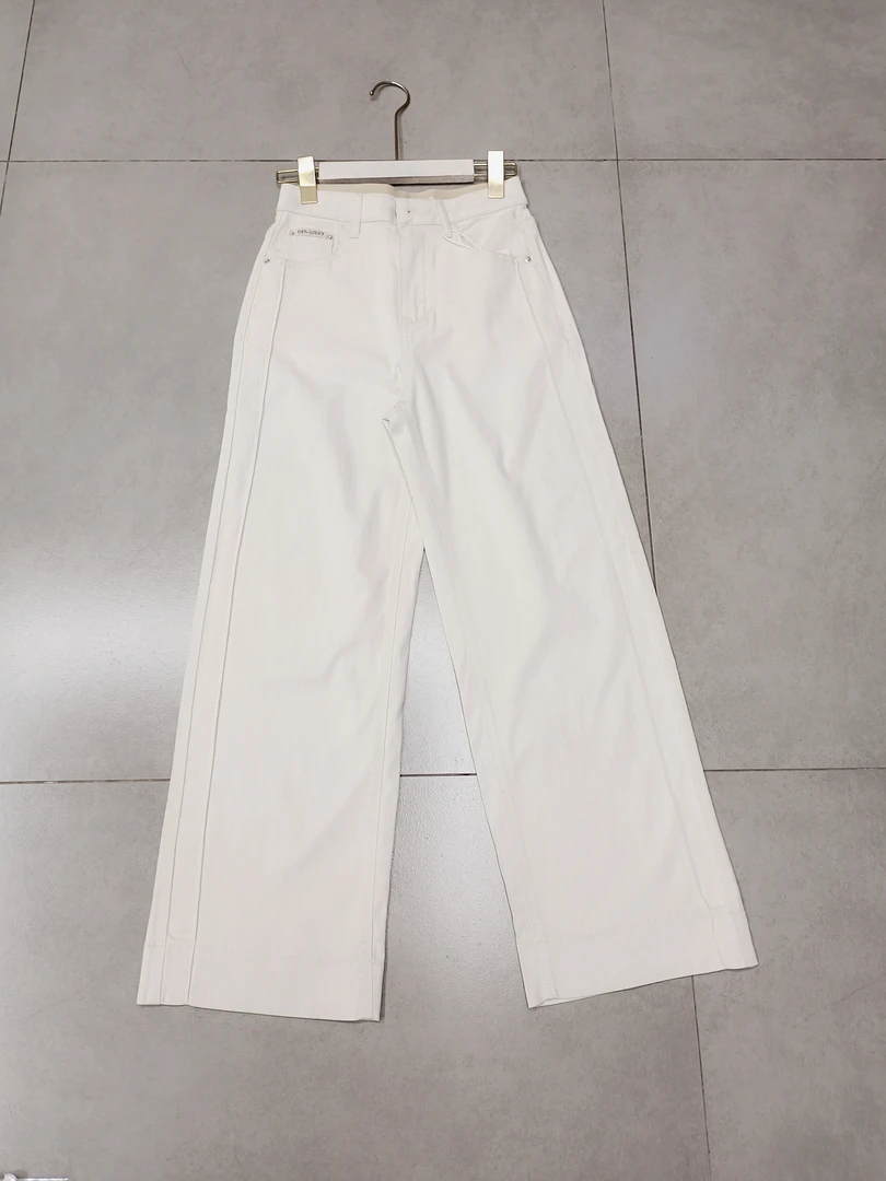 5883【裤长97】时尚阔腿牛仔裤女2025夏季新款显瘦休闲裤