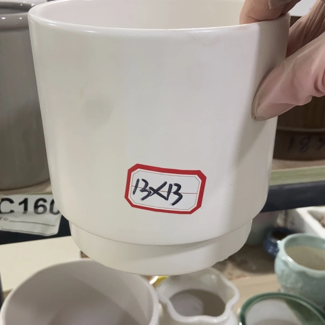 红陶高温陶瓷花盆