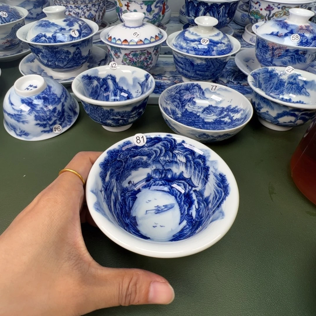 木木景德镇纯手工纯手绘茶具81