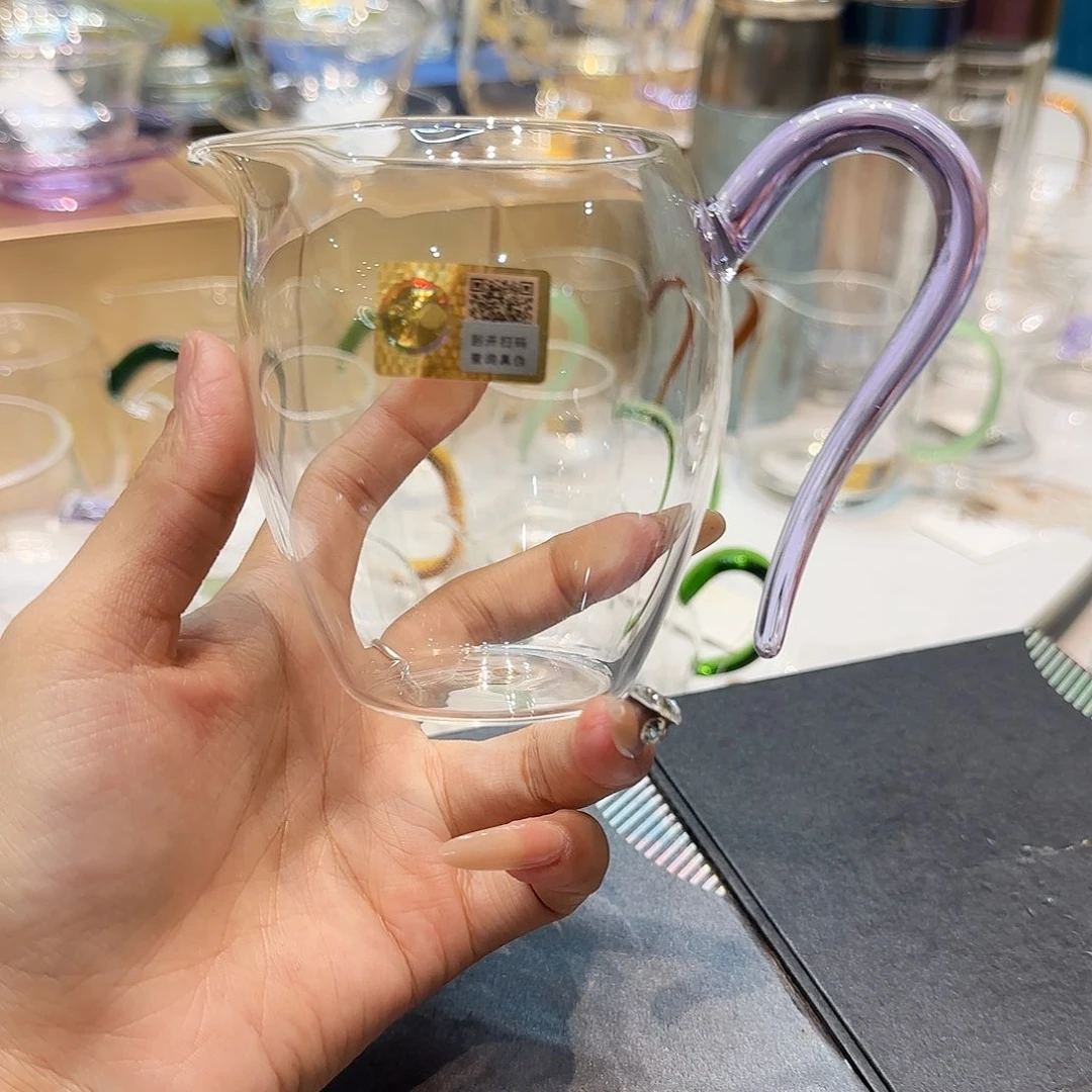 禾器浅紫色怡然公道杯