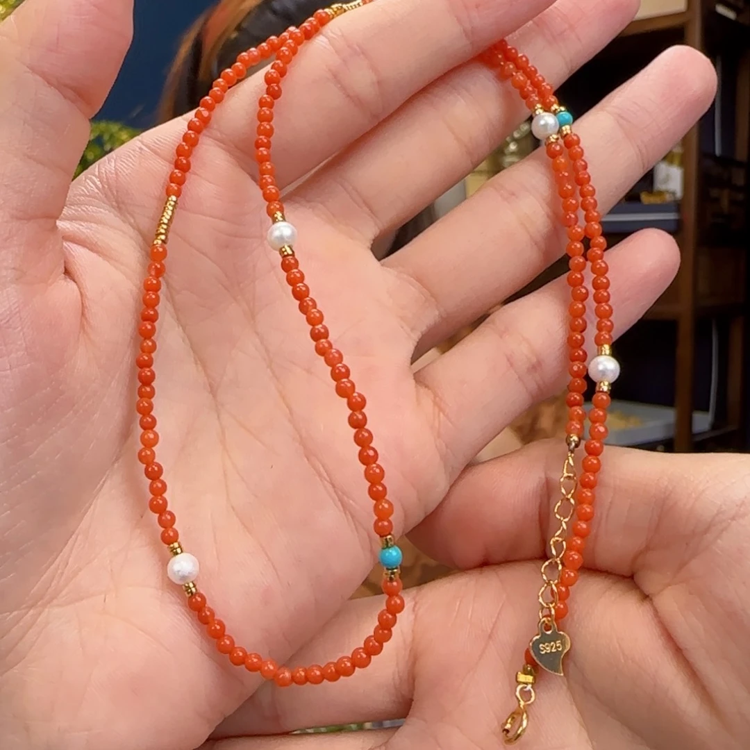 南红玛瑙未镶嵌颈饰