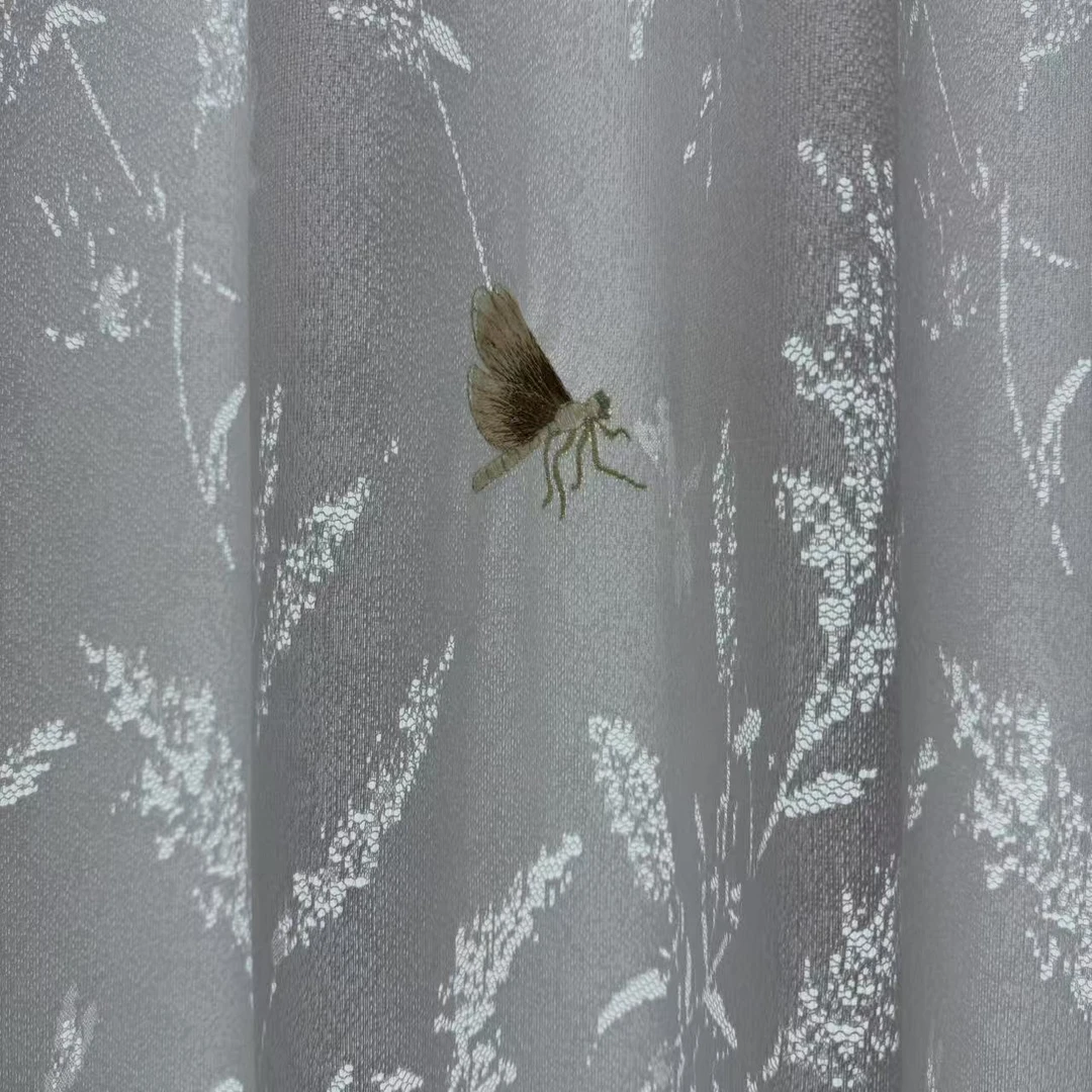 【蜻蜓帘出样】9867-56 3米成品窗纱大样窗纱版本
