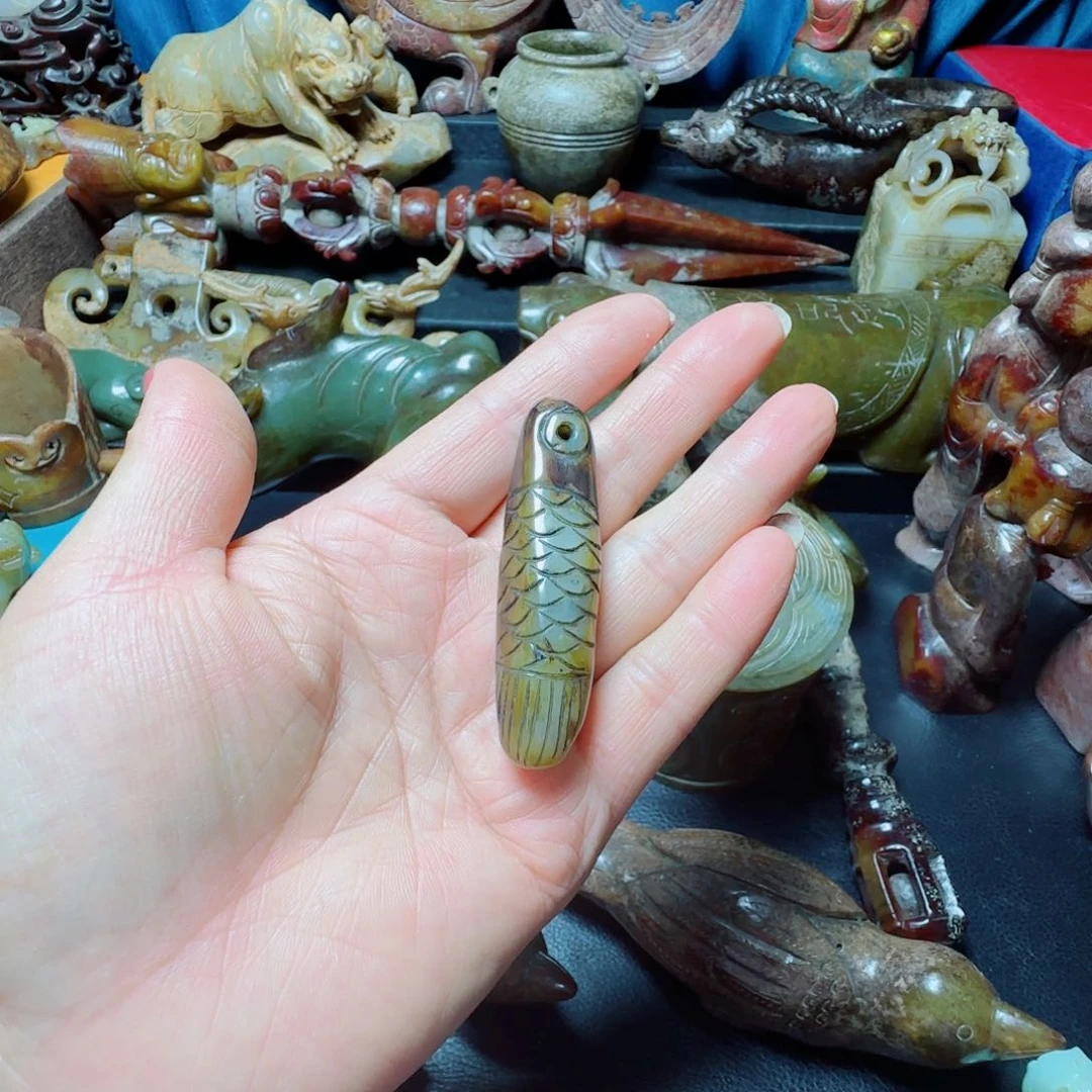 和田玉未镶嵌挂件S**宋