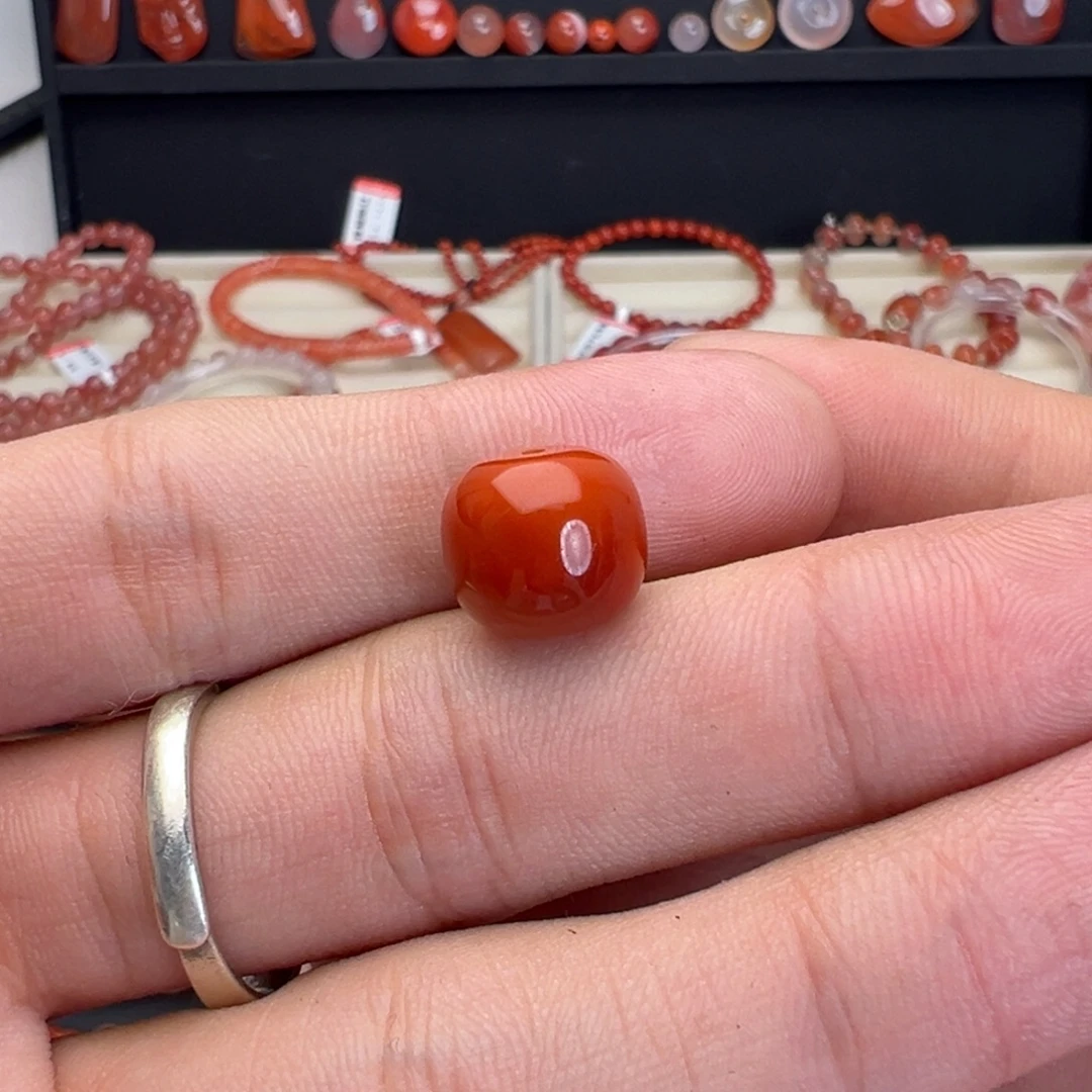 南红玛瑙未镶嵌颈饰老型珠11mm