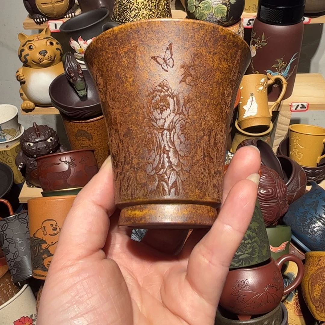 紫砂茶杯宜兴紫砂主人杯