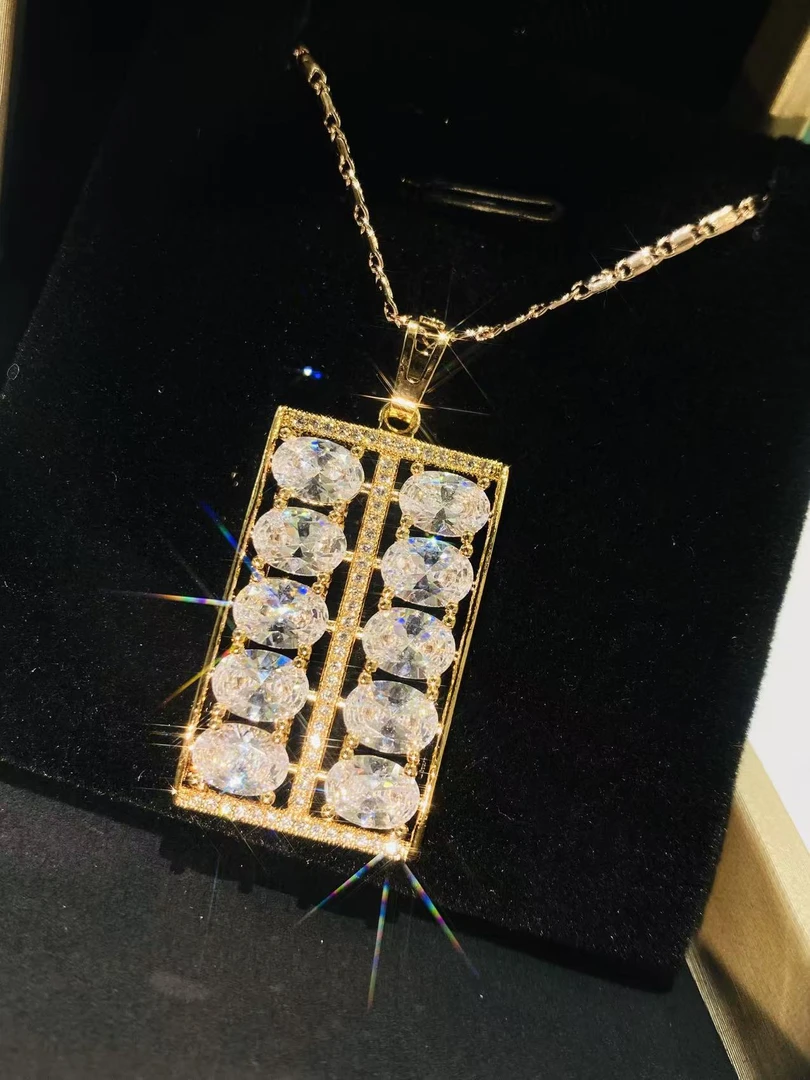 [南非甄选】NFZX 高端定制 LC-1694 DIY套装【橄榄算盘吊坠首饰