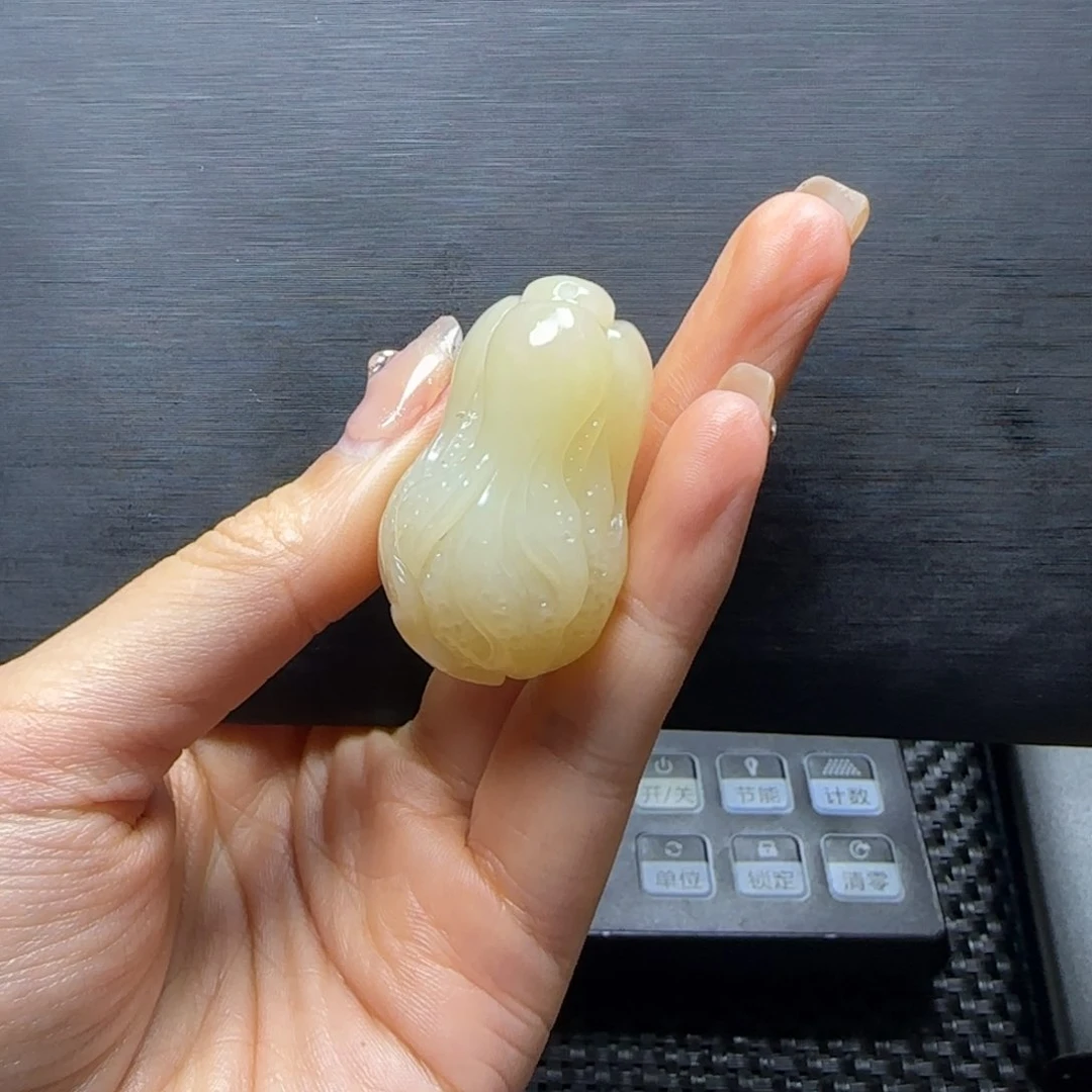 和田玉未镶嵌挂件幸*