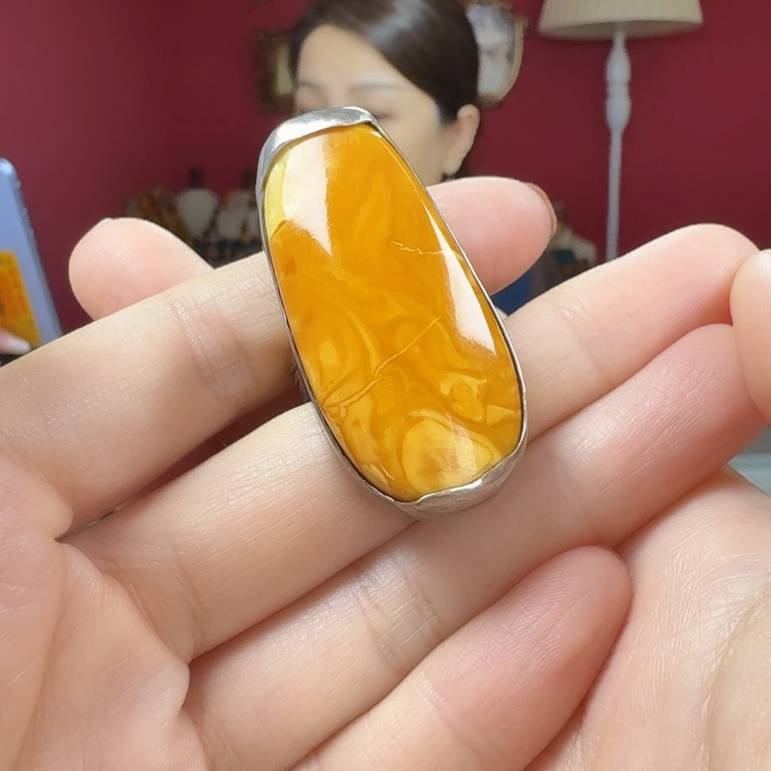 蜜蜡未镶嵌手链戒指