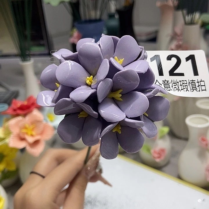 陶瓷纯手工捏花设计