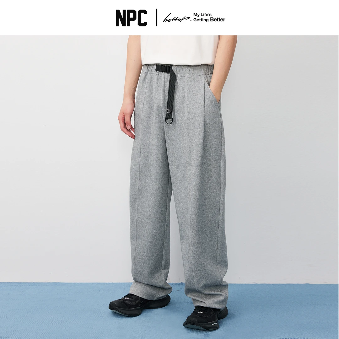 NPC潮牌【斜纹布】机能卡扣休闲直筒卫裤松紧腰男挺括有型NP58SP11