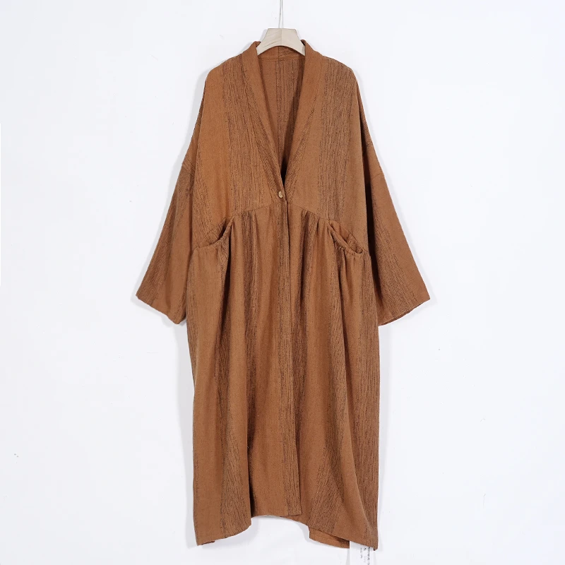 【蓉哥出品】亚麻色织外披K13