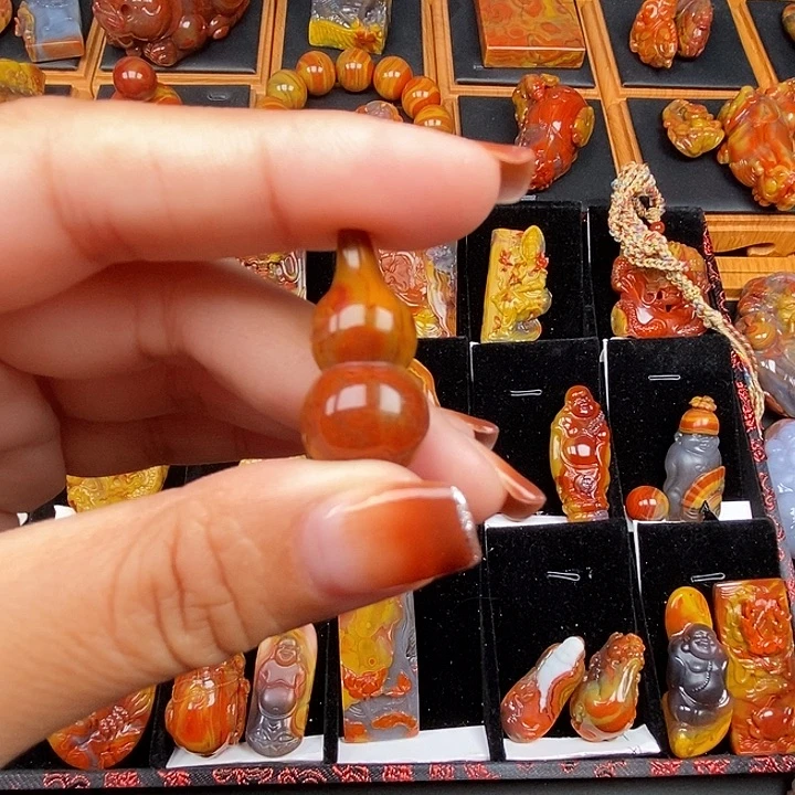 玛瑙/玉髓未镶嵌天然玛瑙战国红