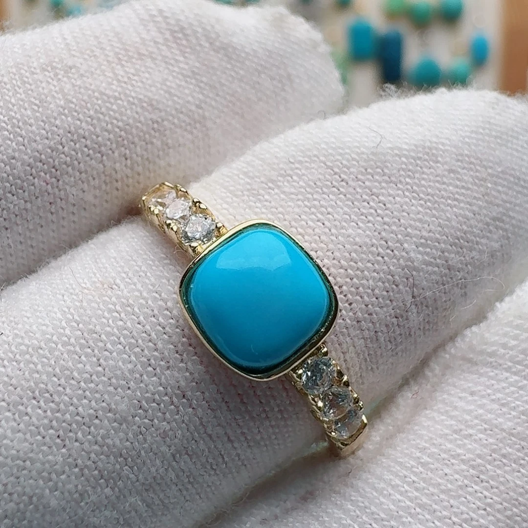 绿松石未镶嵌戒指