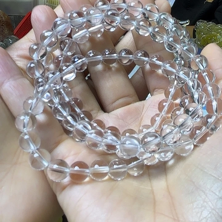 好***财水晶手链未镶嵌108颗