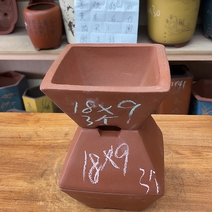紫砂花钱，透气花盆