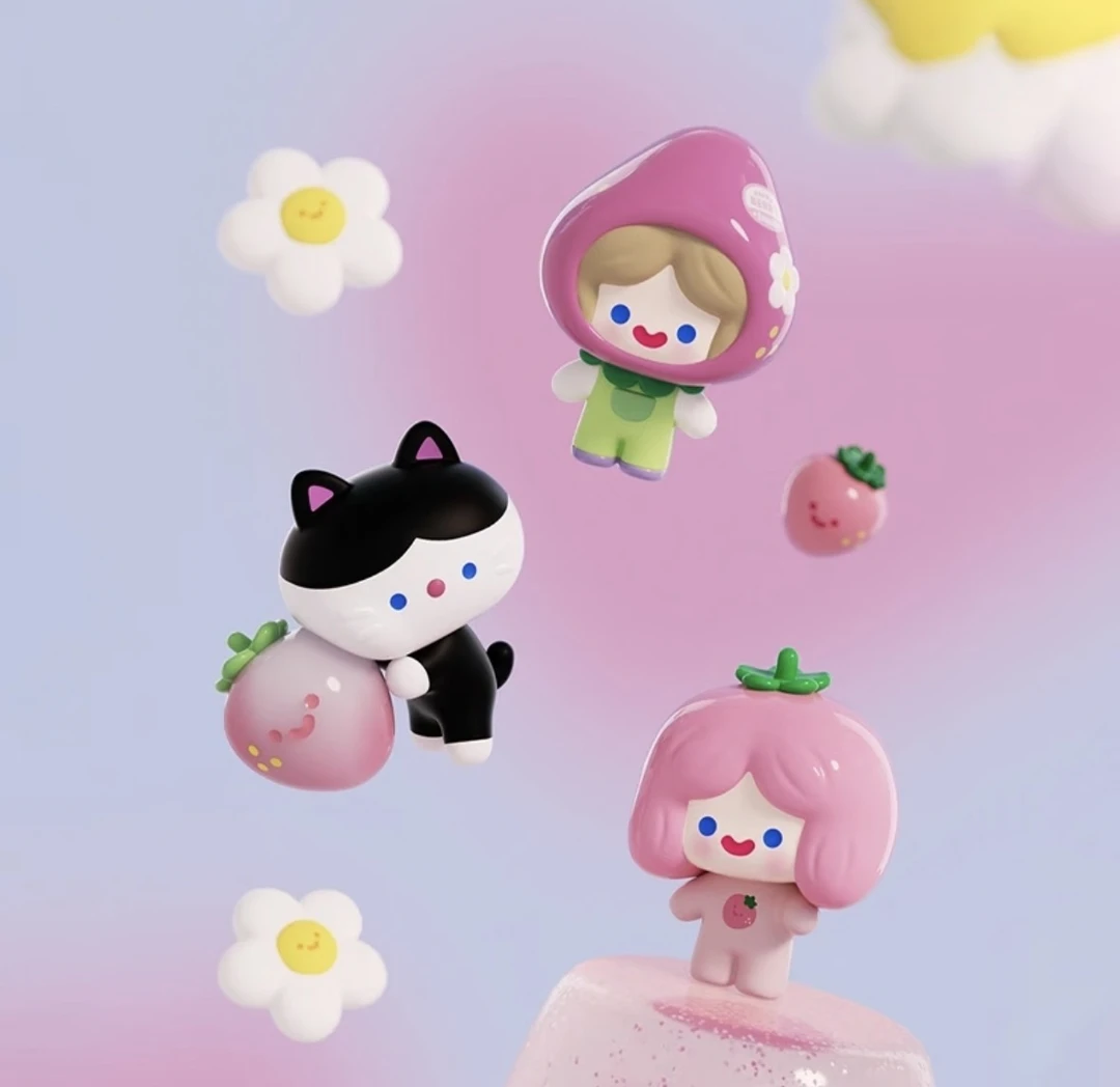 【明款可打孔】RICO初代萌粒果果派对可爱 萌粒盲盒