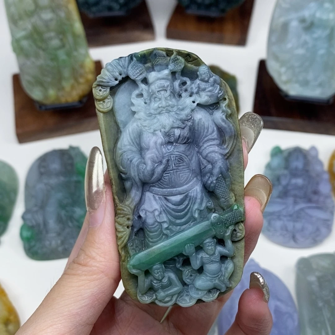 定制翡翠未镶嵌钟馗