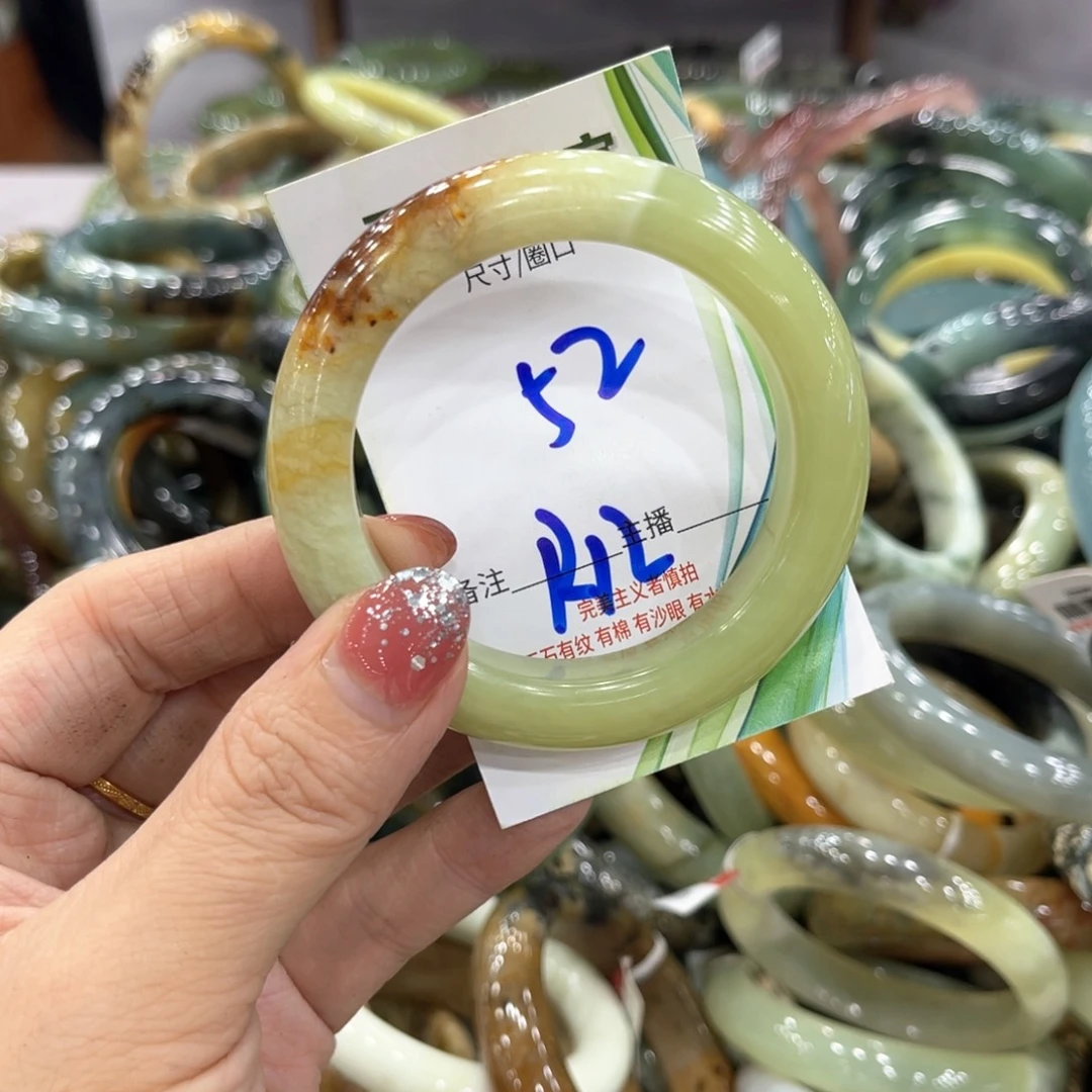 未镶嵌蛇纹石玉手镯手镯