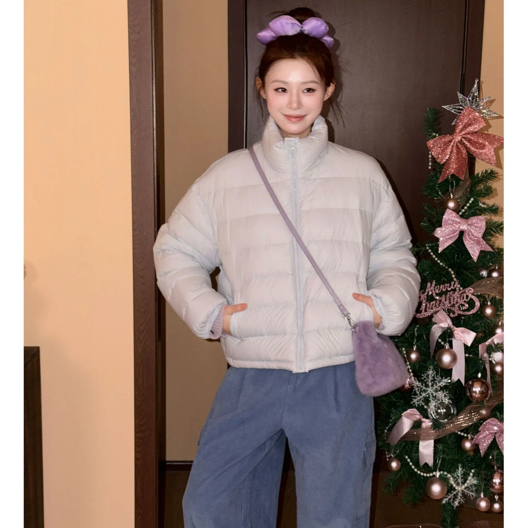 【90白鸭绒】 158g 安心绒 美静 蓝色羽绒服XMZH10713