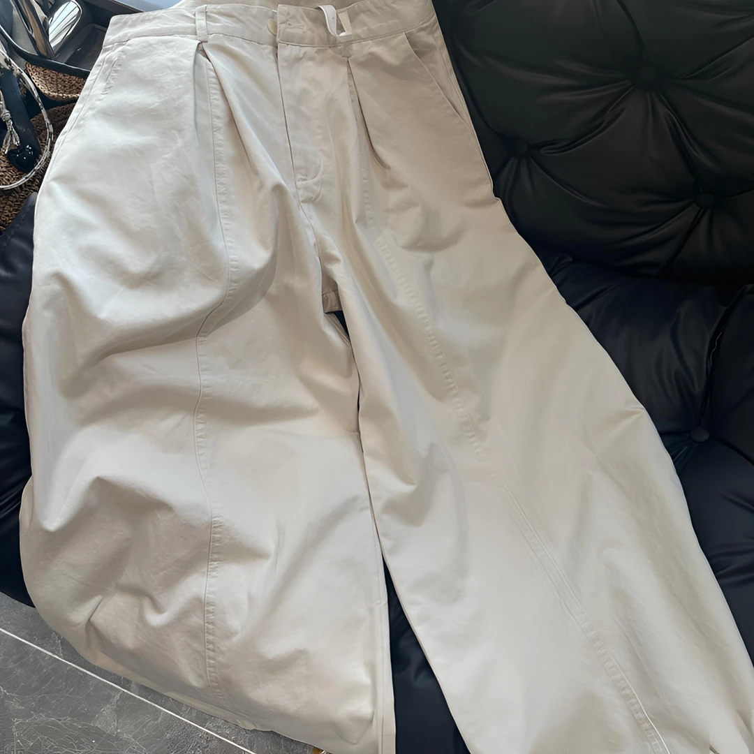 【木木】2025早秋纯色简约直筒休闲裤 裤长99 M1953