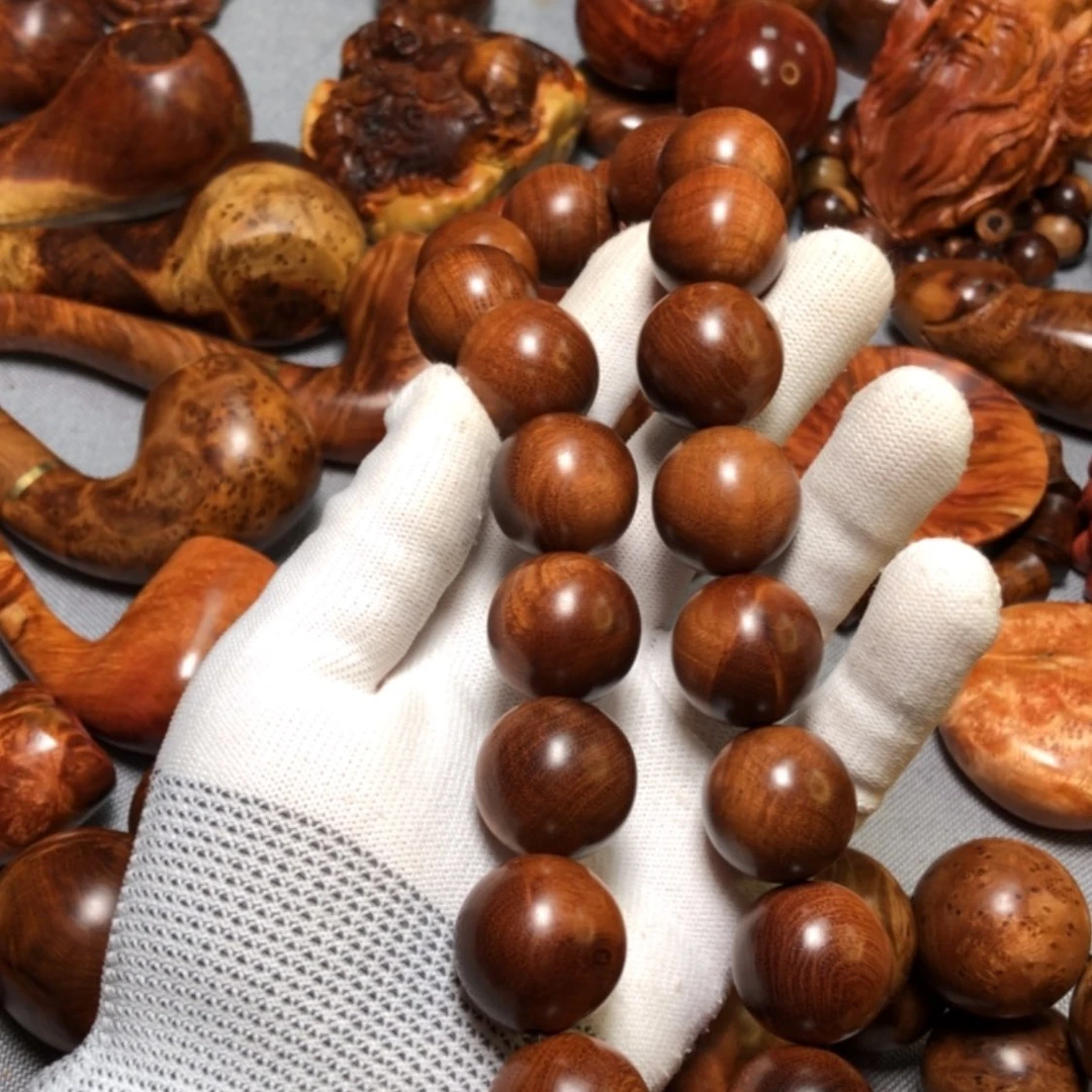 【闪购商品】木麻梨疙瘩火琉璃手把件
