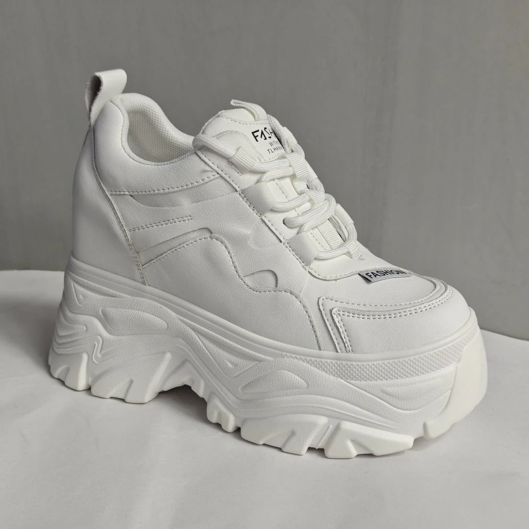 增高10cm百搭老爹鞋女2025春季新款小个子厚底鞋网红内增高女鞋子