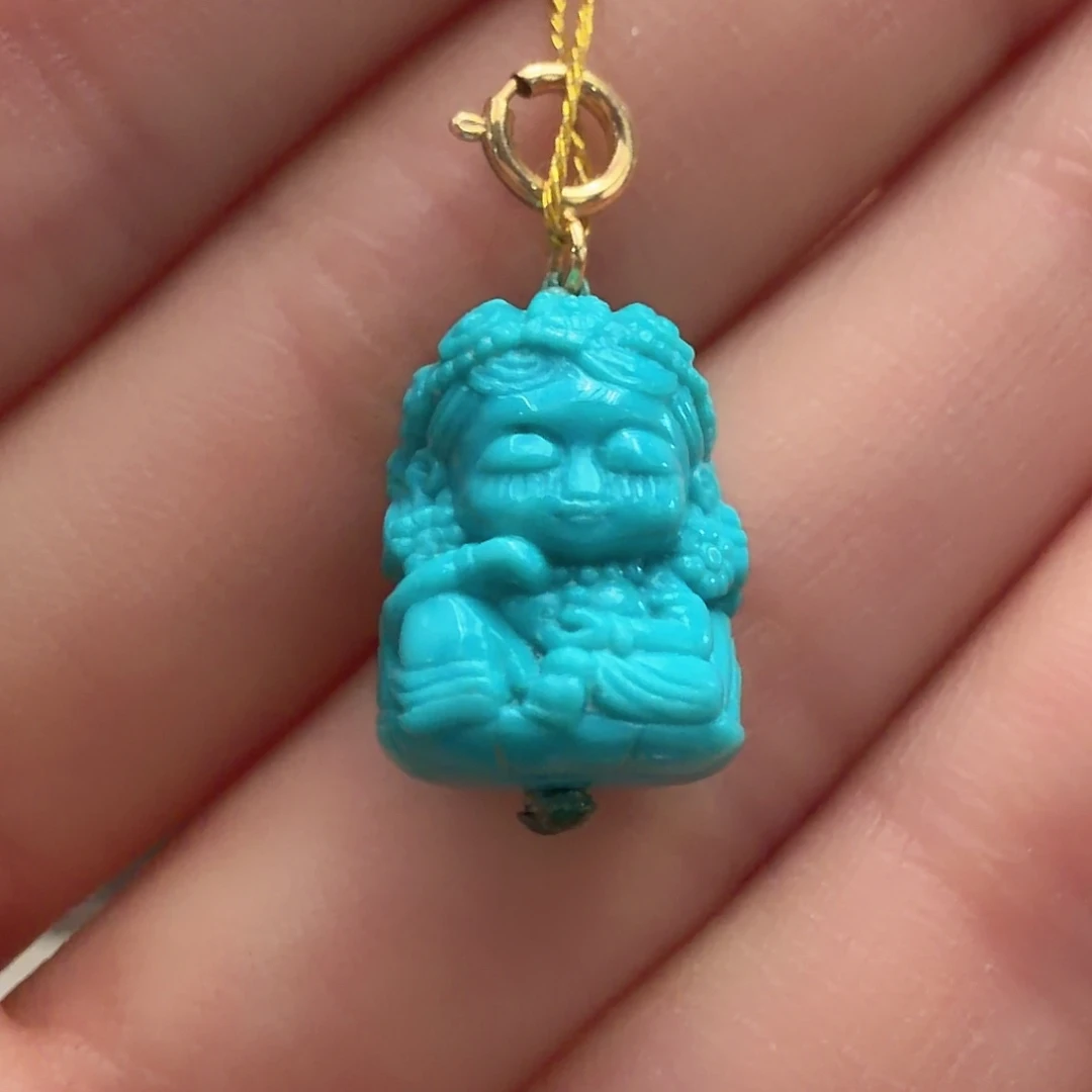 绿松石未镶嵌颈饰