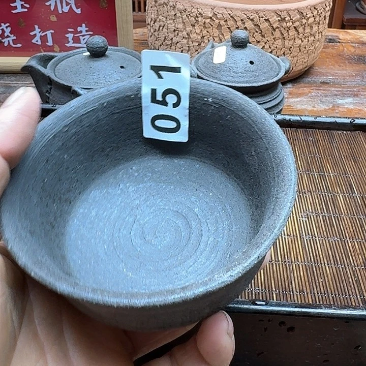 纯手工制作粗陶茶具