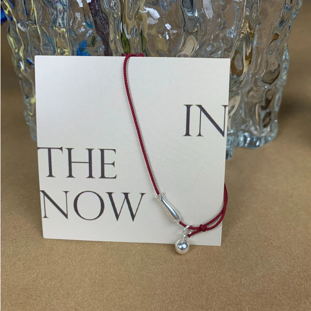 925银布艺手链 925银布艺手链 小银鱼手绳锦鲤红绳上岸简约手链