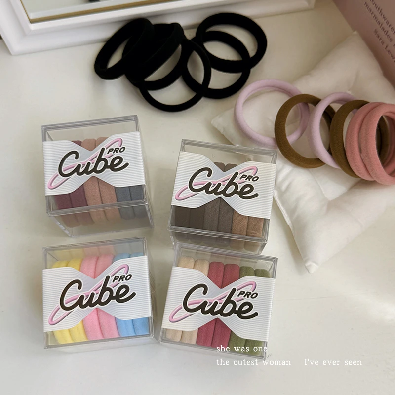 不伤发橡皮筋加粗毛巾发圈头绳女高马尾高弹力耐用发绳皮套头饰品