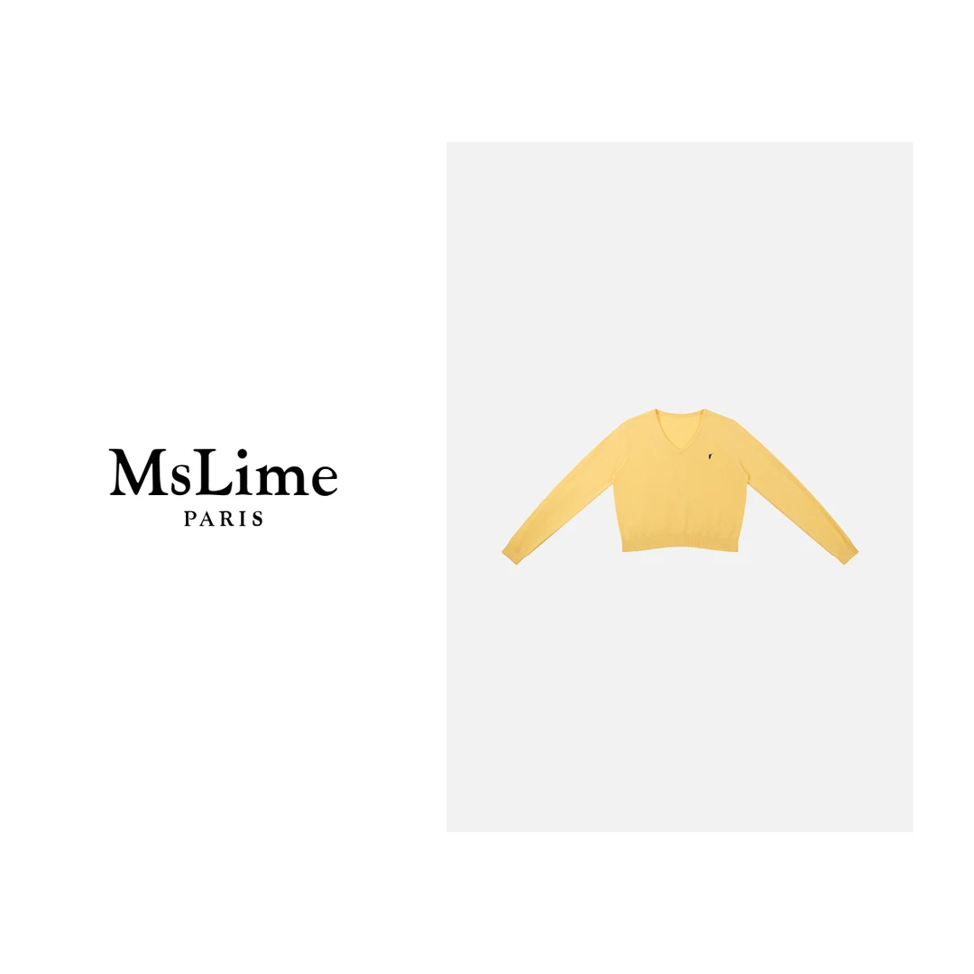 王嬛嬛MsLime 25年新款时尚休闲气质百搭毛衣 HC2C1985