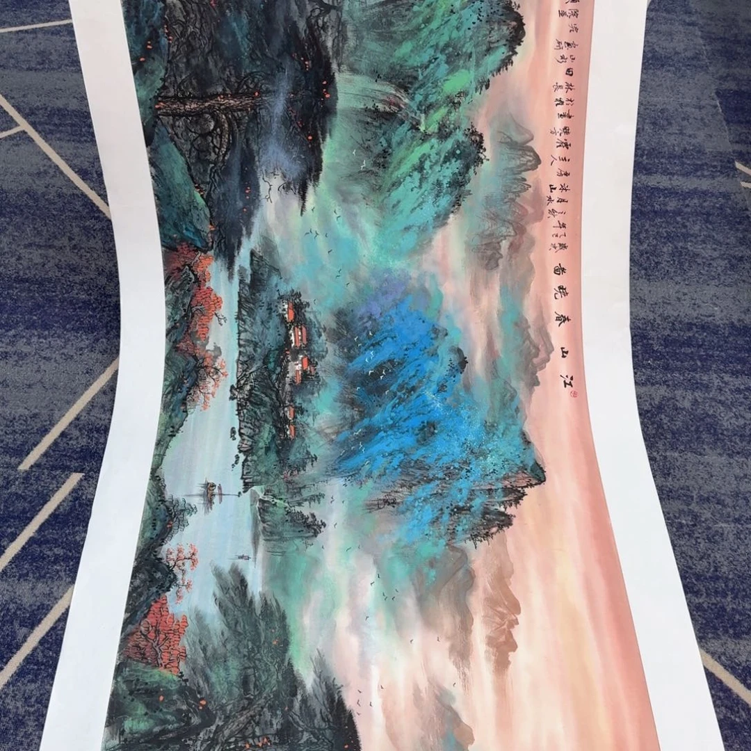 国画国画作品山水花鸟