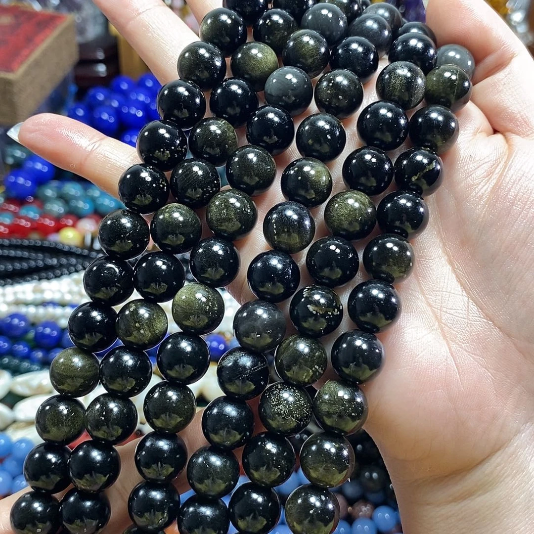 玛瑙/玉髓未镶嵌珠宝半成品金耀一条卡12mm