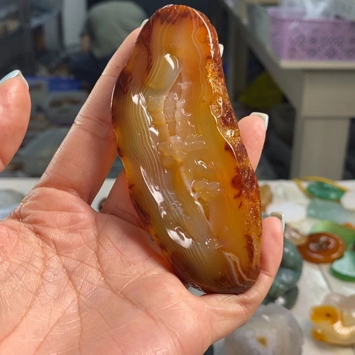 玛瑙/玉髓未镶嵌吊坠(不含链)