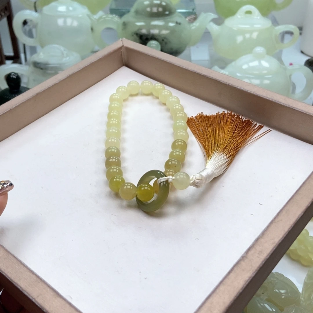 蛇纹石玉未镶嵌手链