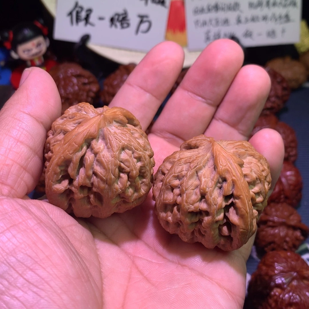 快***5文玩核桃把件红锦鲤