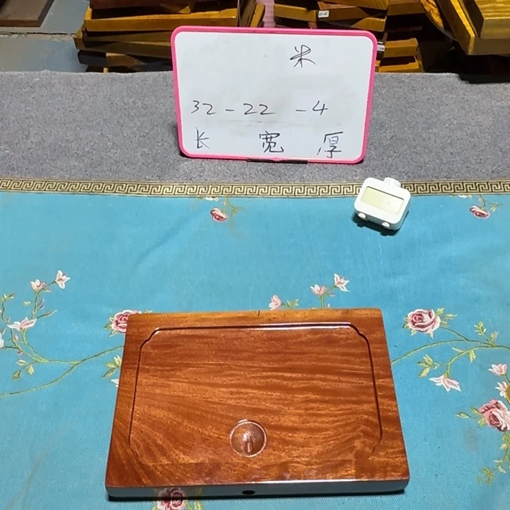 因***果整块实木根雕茶盘
