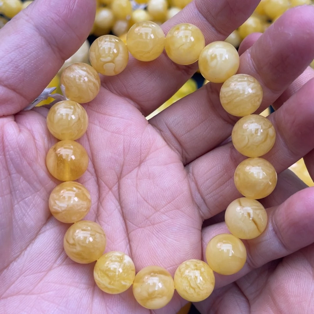 琥珀裸石未镶嵌琥珀蜜蜡11m m